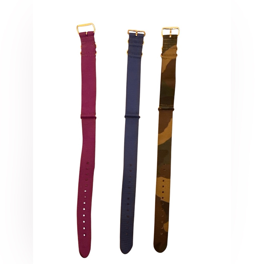 NWOT Timex Weekender Straps 18mm lot of 3